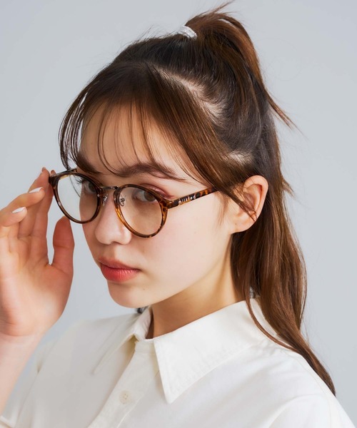 MILKFED.（ミルクフェド）の「LOGO DAILY GLASSES（メガネ・レディース・ブラック/ブラウン/クリア・ONE SIZE）」の11枚目の写真