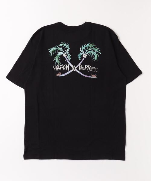 VOLCOM（ボルコム）の「VOLCOM/ボルコム バックプリントTシャツ クルーネック半袖Tee/コットンTシャツ  AF522300（Tシャツ/カットソー・メンズ・ホワイト/ブラック・M/XL/L）」の3枚目の写真