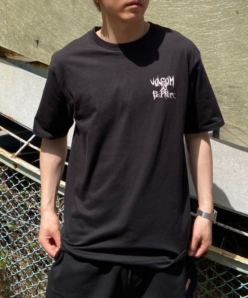 VOLCOM（ボルコム）の「VOLCOM/ボルコム バックプリントTシャツ クルーネック半袖Tee/コットンTシャツ  AF522300（Tシャツ/カットソー・メンズ・ホワイト/ブラック・M/XL/L）」の11枚目の写真