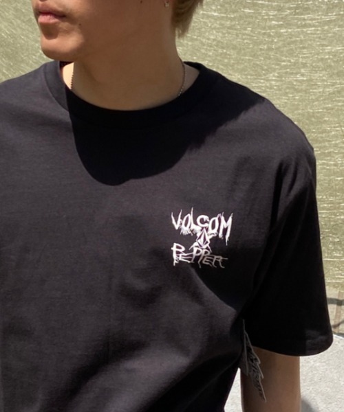 VOLCOM（ボルコム）の「VOLCOM/ボルコム バックプリントTシャツ クルーネック半袖Tee/コットンTシャツ  AF522300（Tシャツ/カットソー・メンズ・ホワイト/ブラック・M/XL/L）」の12枚目の写真