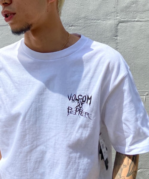 VOLCOM（ボルコム）の「VOLCOM/ボルコム バックプリントTシャツ クルーネック半袖Tee/コットンTシャツ  AF522300（Tシャツ/カットソー・メンズ・ホワイト/ブラック・M/XL/L）」の6枚目の写真