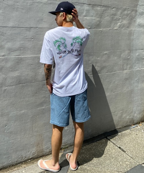 VOLCOM（ボルコム）の「VOLCOM/ボルコム バックプリントTシャツ クルーネック半袖Tee/コットンTシャツ  AF522300（Tシャツ/カットソー・メンズ・ホワイト/ブラック・M/XL/L）」の10枚目の写真