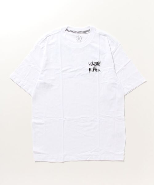 VOLCOM（ボルコム）の「VOLCOM/ボルコム バックプリントTシャツ クルーネック半袖Tee/コットンTシャツ  AF522300（Tシャツ/カットソー・メンズ・ホワイト/ブラック・M/XL/L）」の16枚目の写真