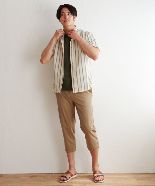 ikka(イッカ)の「パナマレギュラーカラー半袖シャツ(シャツ/ブラウス・メンズ・ホワイト/ベージュ/ブルー/ネイビー・S/M/L/XL)」の11枚目の写真