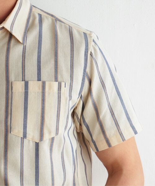 ikka(イッカ)の「パナマレギュラーカラー半袖シャツ(シャツ/ブラウス・メンズ・ホワイト/ベージュ/ブルー/ネイビー・S/M/L/XL)」の22枚目の写真
