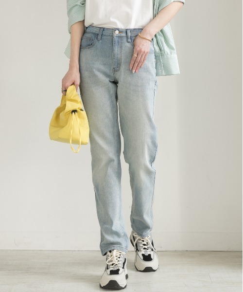 ad thie(アドティエ)の「ストレッチストレートデニム(デニムパンツ・レディース・ダークブルー/ライトインディゴブルー/スカイブルー・SMALL/MEDIUM/LARGE)」の12枚目の写真