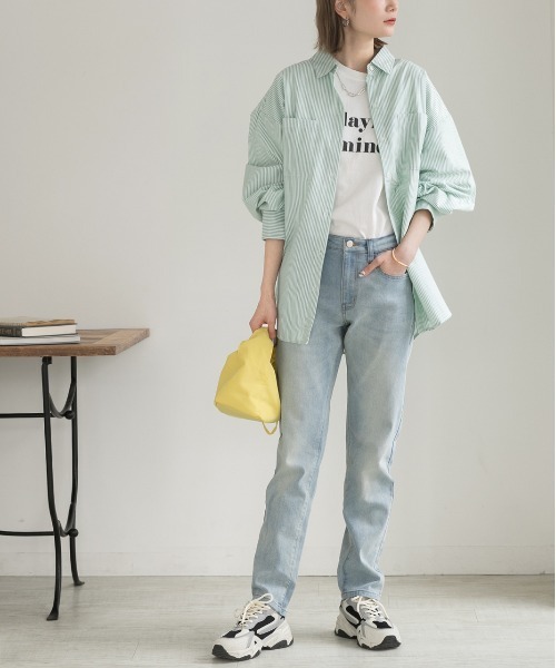 ad thie(アドティエ)の「ストレッチストレートデニム(デニムパンツ・レディース・ダークブルー/ライトインディゴブルー/スカイブルー・SMALL/MEDIUM/LARGE)」の13枚目の写真