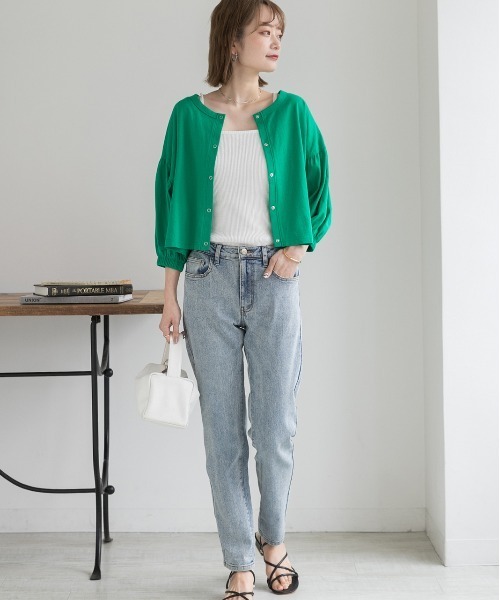 ad thie(アドティエ)の「ストレッチストレートデニム(デニムパンツ・レディース・ダークブルー/ライトインディゴブルー/スカイブルー・SMALL/MEDIUM/LARGE)」の8枚目の写真