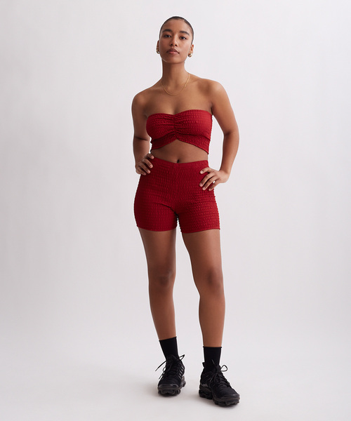 Saturdays NYC(サタデーズ ニューヨークシティ )の「Joanna Smocked Bandeau(チューブトップ・レディース・レッド/ブラウン系その他2/オフホワイト・L/S)」の17枚目の写真
