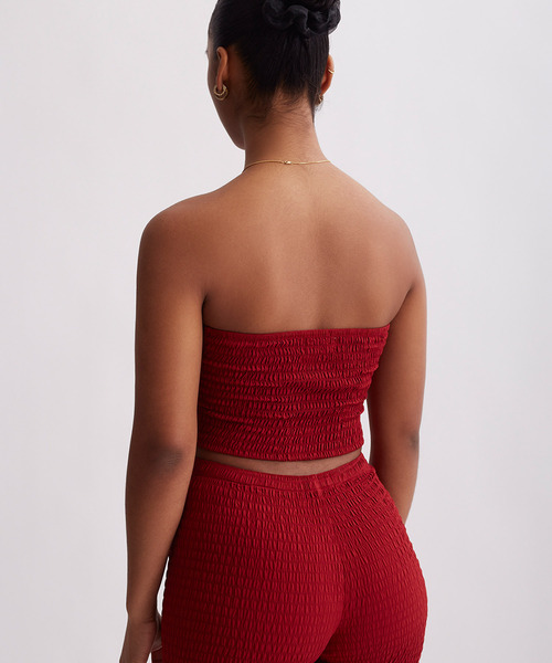 Saturdays NYC(サタデーズ ニューヨークシティ )の「Joanna Smocked Bandeau(チューブトップ・レディース・レッド/ブラウン系その他2/オフホワイト・L/S)」の5枚目の写真