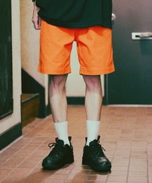 【ROOT THREE/ルートスリー】ワイドシルエットショート　パンツ 　ストレッチ 　ストリート 　スケーター