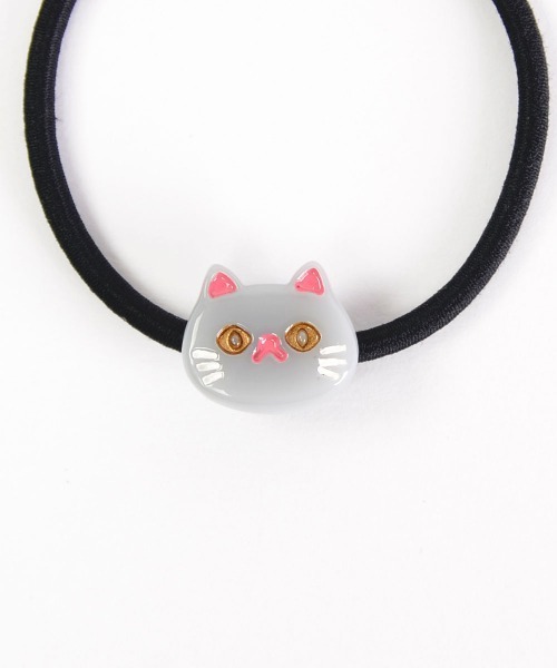 TONE SELECT GOODS（トーンセレクトグッズ）の「【urge select】ネコちゃん ヘアゴム【2本セット】（ヘアゴム・レディース・ホワイト/グレー/ブラック/ブラウン系・FREE）」の8枚目の写真