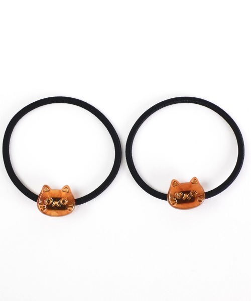 TONE SELECT GOODS（トーンセレクトグッズ）の「【urge select】ネコちゃん ヘアゴム【2本セット】（ヘアゴム・レディース・ホワイト/グレー/ブラック/ブラウン系・FREE）」の7枚目の写真
