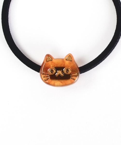 TONE SELECT GOODS（トーンセレクトグッズ）の「【urge select】ネコちゃん ヘアゴム【2本セット】（ヘアゴム・レディース・ホワイト/グレー/ブラック/ブラウン系・FREE）」の5枚目の写真