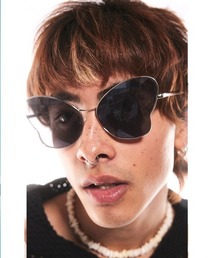 【Basic Pleasure Mode/ ベーシックプレジャーモード 】SILVER METAL BUTTERFLY SUNGLASSES/ シルバー メタル バタフライサングラス