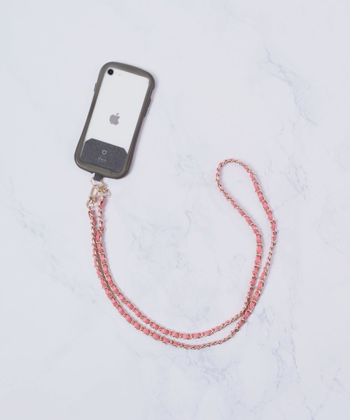 Ree&Mee（リーアンドミー）の「Ree&Mee チェーン スマホ ショルダー スマホストラップ モバイル ストラップ（スマホグッズ・レディース・アイボリー/ホワイト/レッド/ピンク/モカ/イエロー/ブラック/ブラウン/ゴールド系その他/ライトピンク・FREE）」の7枚目の写真