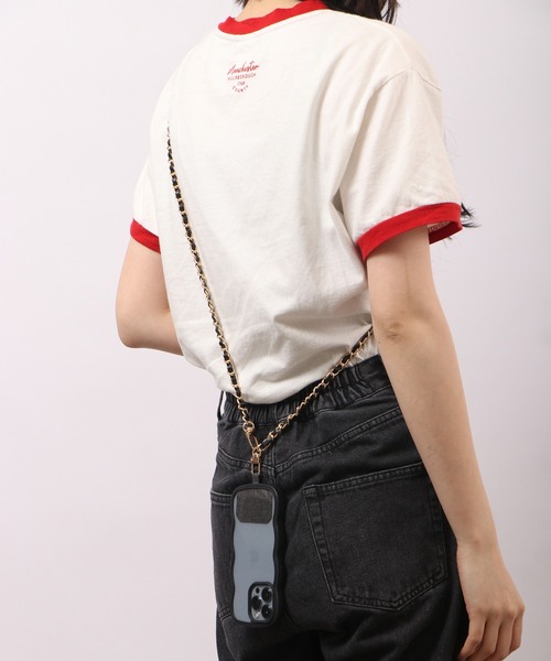 Ree&Mee（リーアンドミー）の「Ree&Mee チェーン スマホ ショルダー スマホストラップ モバイル ストラップ（スマホグッズ・レディース・アイボリー/ホワイト/レッド/ピンク/モカ/イエロー/ブラック/ブラウン/ゴールド系その他/ライトピンク・FREE）」の11枚目の写真