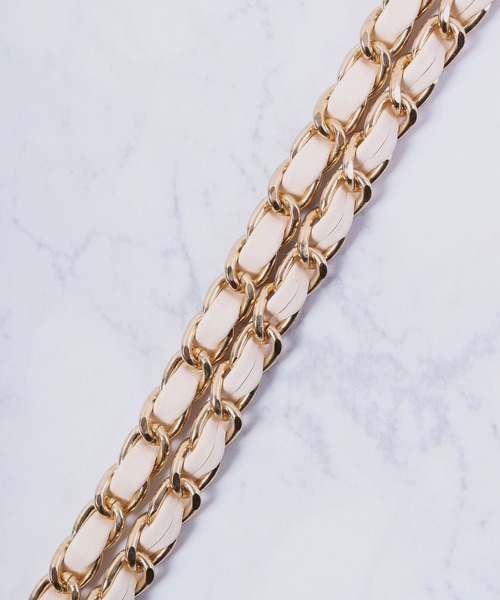 Ree&Mee（リーアンドミー）の「Ree&Mee チェーン スマホ ショルダー スマホストラップ モバイル ストラップ（スマホグッズ・レディース・アイボリー/ホワイト/レッド/ピンク/モカ/イエロー/ブラック/ブラウン/ゴールド系その他/ライトピンク・FREE）」の13枚目の写真