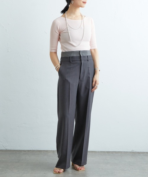 SHENERY(シーナリー)の「ダブルベルトセンタープレスパンツ(その他パンツ・レディース・グレー/ブラック・36/38)」の16枚目の写真