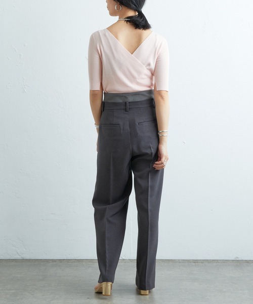 SHENERY(シーナリー)の「ダブルベルトセンタープレスパンツ(その他パンツ・レディース・グレー/ブラック・36/38)」の21枚目の写真