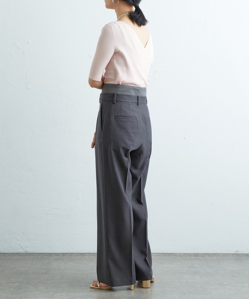 SHENERY(シーナリー)の「ダブルベルトセンタープレスパンツ(その他パンツ・レディース・グレー/ブラック・36/38)」の22枚目の写真