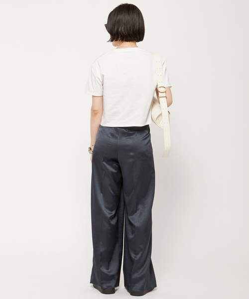 AP STUDIO ミニマルサテンカーゴパンツ ミニマルサテンパンツ（スラックス）｜AP STUDIO（エーピー