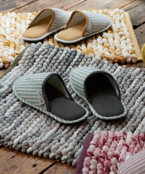 DULTON（ダルトン）の「CHENILLE HANDLOOM MAT 40×60/バスマット（ラグ/マット・メンズ・ワインレッド/イエロー/グレー・FREE）」の11枚目の写真