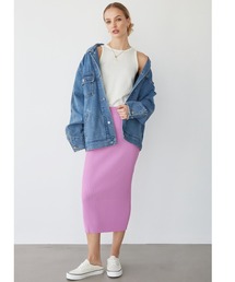 ALEXIA STAM | Rib Knit Pencil Skirt / リブタイトロングスカート(スカート)