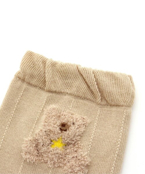 apres les cours（アプレレクール）の「ふわふわモチーフレッグウォーマー（レッグウォーマー・キッズ・ピンク/ベージュ・90）」の5枚目の写真