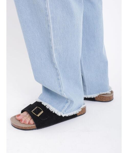 Samansa Mos2(サマンサ モスモス)の「デニムイージーテーパードパンツ(デニムパンツ・レディース・ブルー/サックスブルー・F)」の15枚目の写真