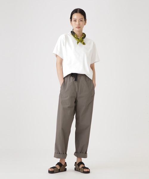 MHL.(エムエイチエル)の「LIGHTWEIGHT MATT COTTON JERSEY(Tシャツ/カットソー・レディース・ホワイト/ブラック・2)」の3枚目の写真
