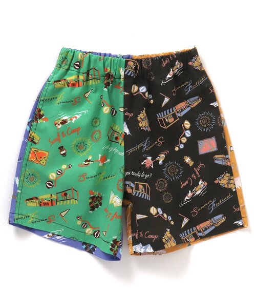 BREEZE（ブリーズ）の「サマーバケーションパンツ_4分丈（その他パンツ・キッズ・キナリ/チャコール/ミント/レインボー/パープル/ブラウン/レッド/ピンク/イエロー/ブルー・80/90/100/110/120/130/140）」の14枚目の写真