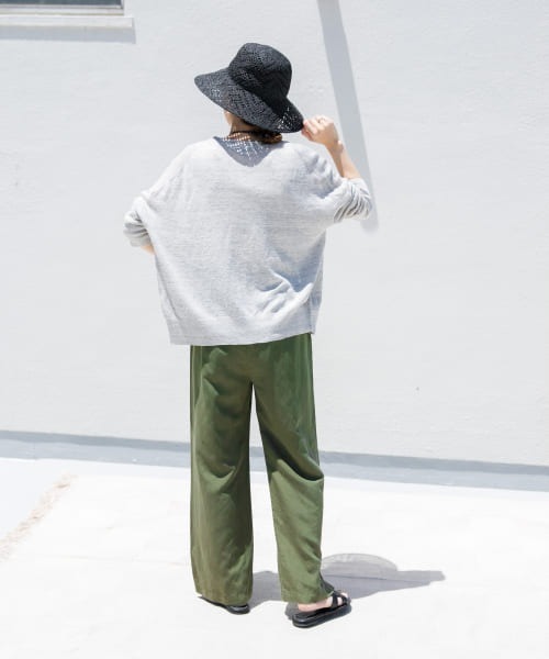 URBAN RESEARCH DOORS(アーバンリサーチドアーズ)の「リネン混イージーパンツ(その他パンツ・レディース・ベージュ/イエロー系その他/ブラック/カーキ・MEDIUM)」の19枚目の写真