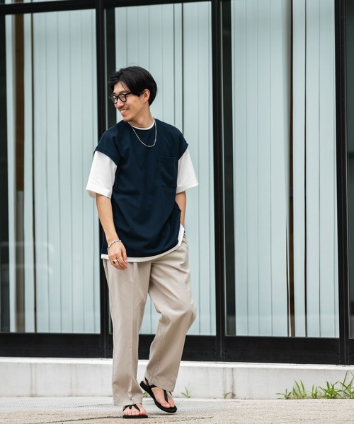 ITEMS URBANRESEARCH(アイテムズ アーバンリサーチ)の「吸水速乾×接触冷感リネン混パンツ(その他パンツ・メンズ・ブラウン/ベージュ/ブラック・MEDIUM/LARGE)」の22枚目の写真