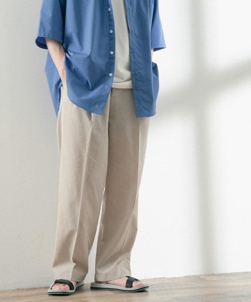 ITEMS URBANRESEARCH(アイテムズ アーバンリサーチ)の「吸水速乾×接触冷感リネン混パンツ(その他パンツ・メンズ・ブラウン/ベージュ/ブラック・MEDIUM/LARGE)」の5枚目の写真