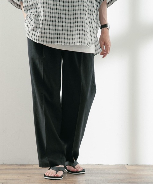 ITEMS URBANRESEARCH(アイテムズ アーバンリサーチ)の「吸水速乾×接触冷感リネン混パンツ(その他パンツ・メンズ・ブラウン/ベージュ/ブラック・MEDIUM/LARGE)」の18枚目の写真