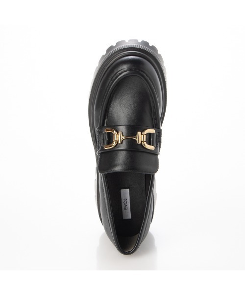 EVOL（イーボル）の「【EVOL】軽量厚底ビットローファー IV5253（ローファー・レディース・アイボリー/ブラック・M/S/L）」の6枚目の写真