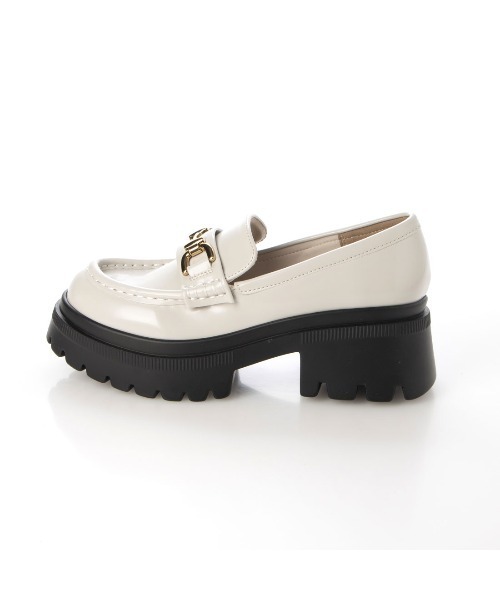 EVOL（イーボル）の「【EVOL】軽量厚底ビットローファー IV5253（ローファー・レディース・アイボリー/ブラック・M/S/L）」の9枚目の写真