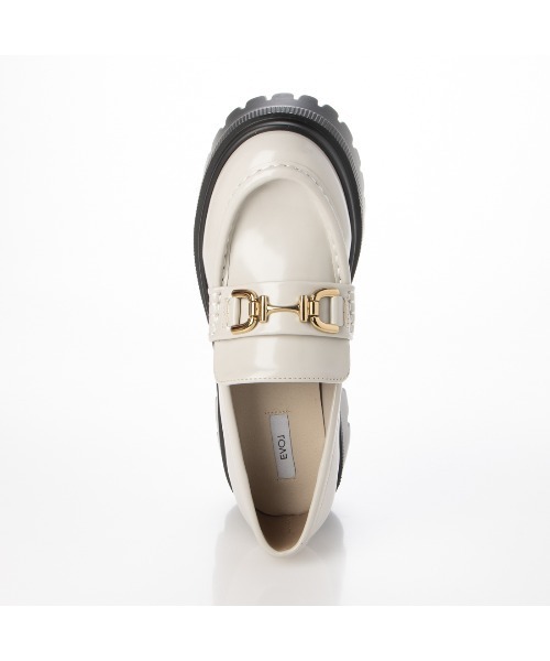 EVOL（イーボル）の「【EVOL】軽量厚底ビットローファー IV5253（ローファー・レディース・アイボリー/ブラック・M/S/L）」の11枚目の写真