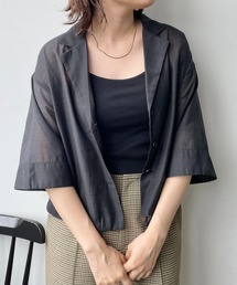 LOWRYS FARM | シアーショートシャツＳＳ＊　963475(シャツ/ブラウス)