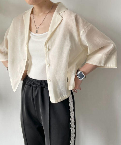 LOWRYS FARM（ローリーズファーム）の「シアーショートシャツSS