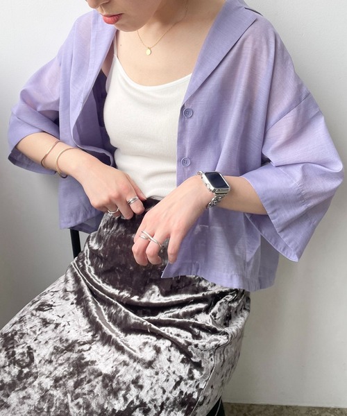 LOWRYS FARM（ローリーズファーム）の「シアーショートシャツSS