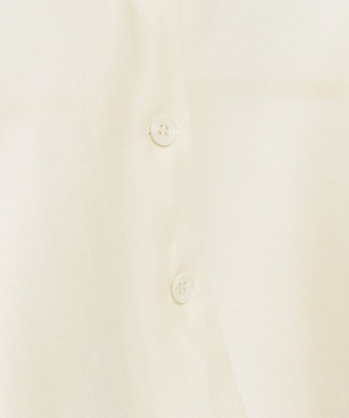 LOWRYS FARM（ローリーズファーム）の「シアーショートシャツＳＳ＊　963475（シャツ/ブラウス・レディース・パープル/ブラック/アイボリー・FREE）」の19枚目の写真