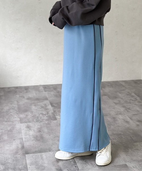 Per sist ence(パーシエンス)の「Per sist ence/パーシエンス ジャージーストレートスカート(スカート・レディース・ネイビー/グレー/ブラック/チャコールグレー/ブルー・FREE)」の5枚目の写真