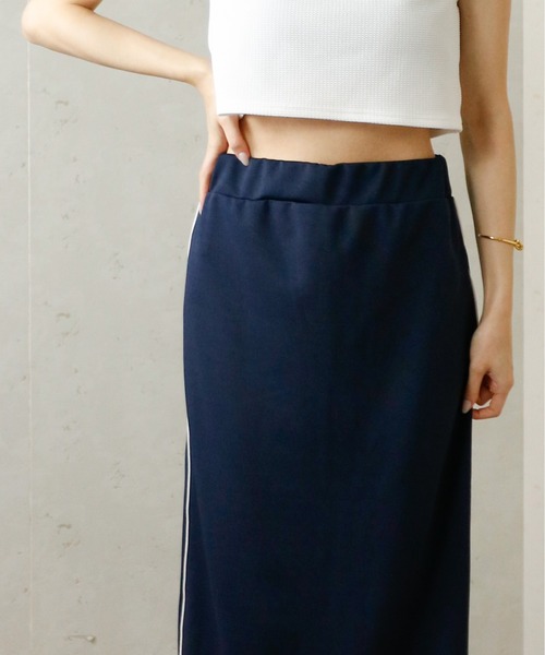 Per sist ence(パーシエンス)の「Per sist ence/パーシエンス ジャージーストレートスカート(スカート・レディース・ネイビー/グレー/ブラック/チャコールグレー/ブルー・FREE)」の8枚目の写真