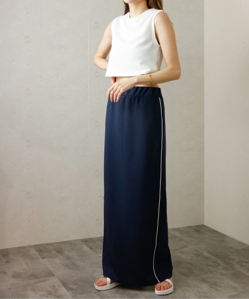 Per sist ence(パーシエンス)の「Per sist ence/パーシエンス ジャージーストレートスカート(スカート・レディース・ネイビー/グレー/ブラック/チャコールグレー/ブルー・FREE)」の9枚目の写真