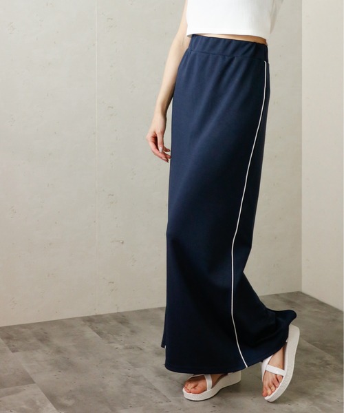 Per sist ence(パーシエンス)の「Per sist ence/パーシエンス ジャージーストレートスカート(スカート・レディース・ネイビー/グレー/ブラック/チャコールグレー/ブルー・FREE)」の12枚目の写真