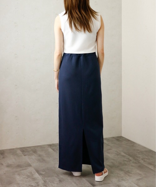 Per sist ence(パーシエンス)の「Per sist ence/パーシエンス ジャージーストレートスカート(スカート・レディース・ネイビー/グレー/ブラック/チャコールグレー/ブルー・FREE)」の16枚目の写真