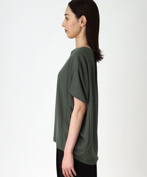 THE SHOP TK (ザ ショップ ティーケー )の「◆【腕周りカバー】バルーンシルエットプルオーバー(Tシャツ/カットソー・レディース・ブラック/ダークオリーブ/ホワイト系・99)」の21枚目の写真