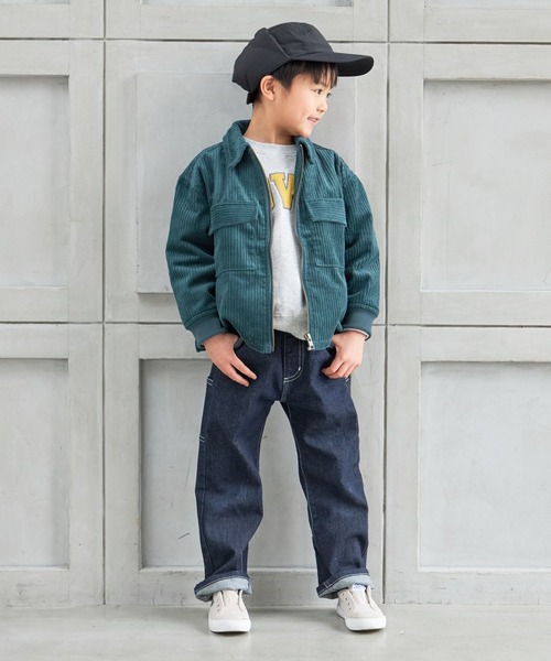 MAKE YOUR DAY（メイクユアデイ）の「ワイドシルエットデニムパンツ■80～140cm（デニムパンツ・キッズ・ブルー/ブルー系その他/ネイビー・100/110/120/130/80/140/90）」の5枚目の写真